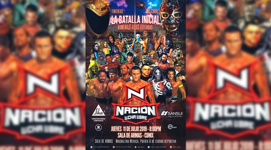 Nación Lucha Libre tendrá su primera presentación en la Sala de Armas.