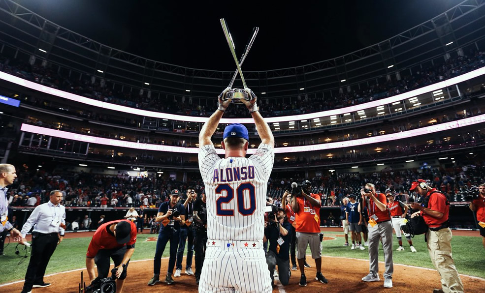 Pete Alonso se coronó campeón del festival de cuadrangulares en su edición 34. (Foto: @mlb)