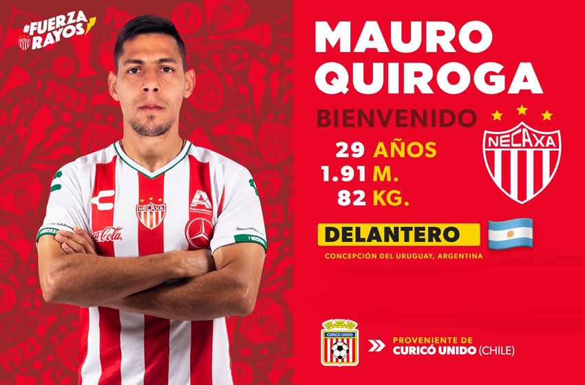 La pasada temporada, Quiroga fue líder de goleo en el Curicó Unido de Chile. (Necaxa)