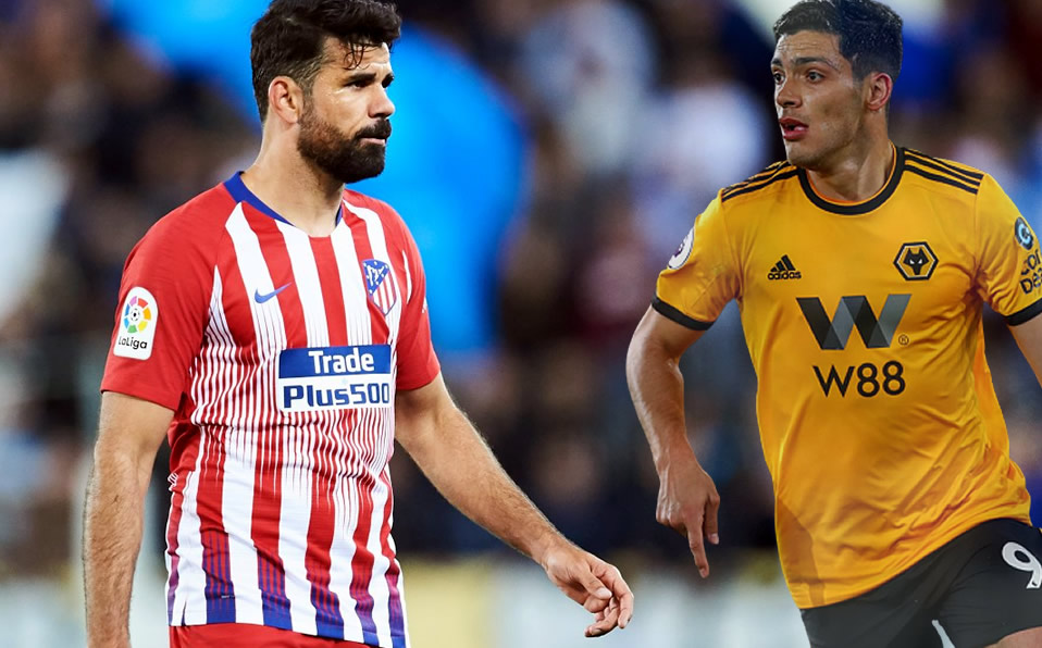 Diego Costa marcó apenas 5 goles en la Temporada 2018-19, por 17 de Raúl Jiménez.