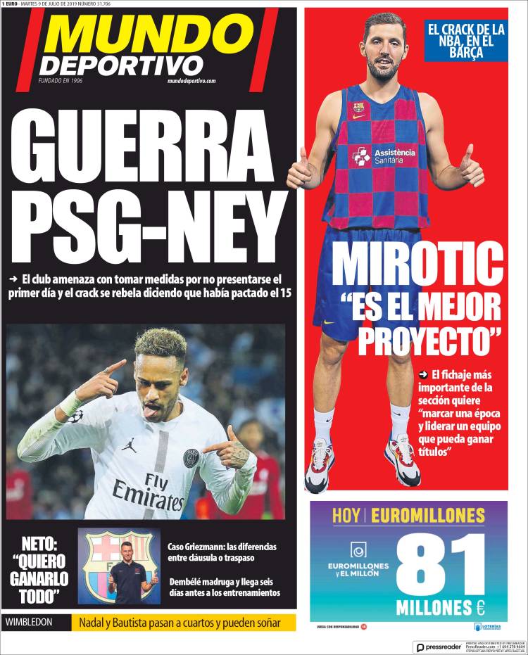 Las mejores portadas del mundo de los deportes.