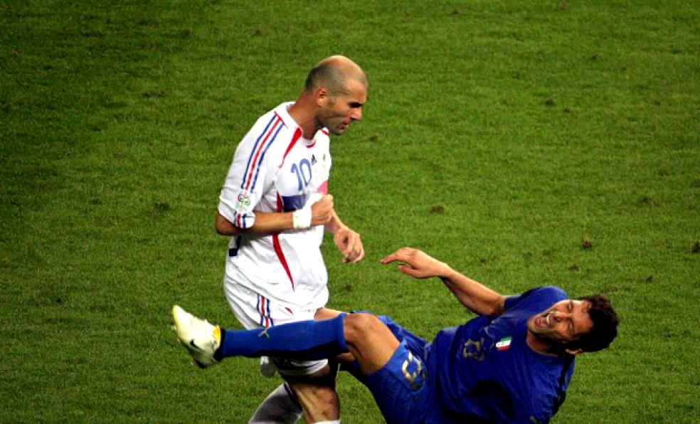 Materazzi vaya que expresó su dolor, a pesar de ser el provocador.