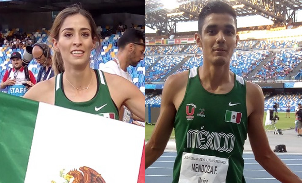 Paola Morán y Valente Mendoza pusieron el nombre de México en alto. (Foto: Conade)