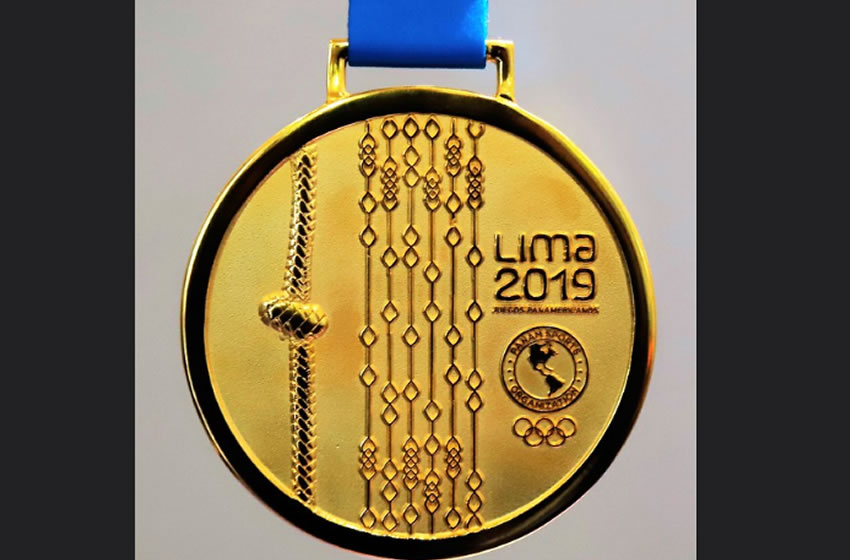 En el caso de las medallas de los Parapanamericanos, el motivo es el templo de Pachacamac tanto en Oro, Plata y Bronce.