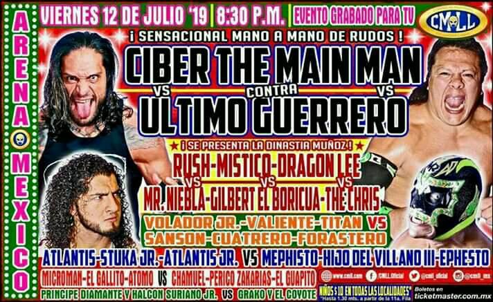 Carteleras de lucha libre del 11 al 16 de julio