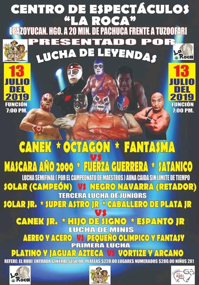 Carteleras de lucha libre del 11 al 16 de julio