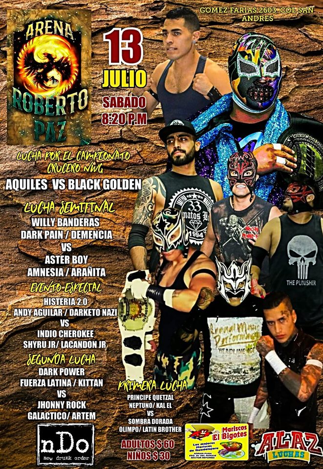 Carteleras de lucha libre del 11 al 16 de julio