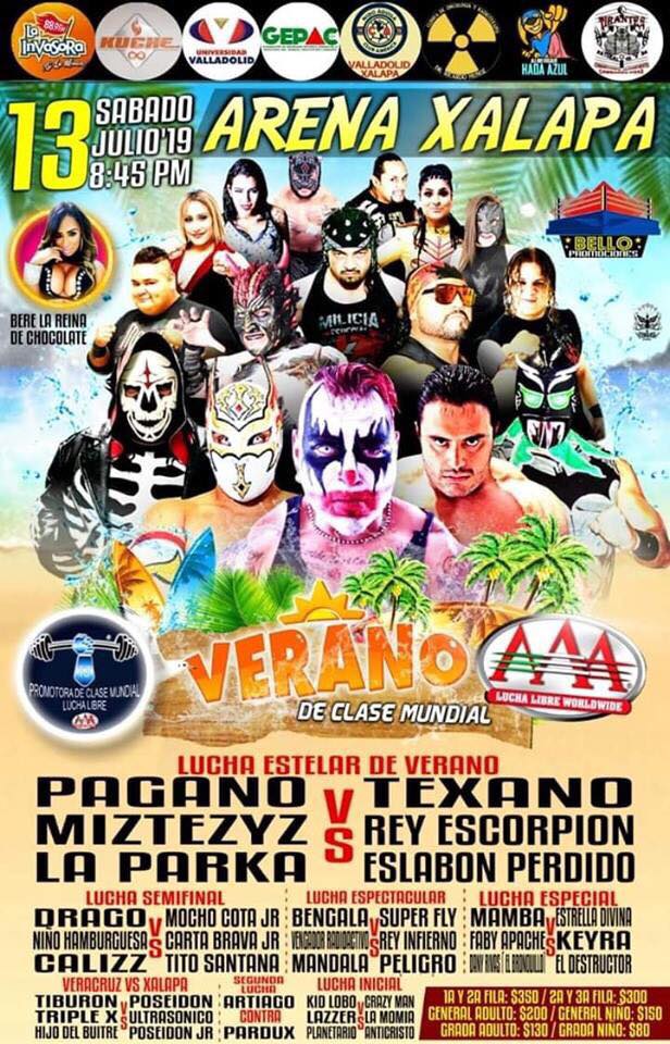 Carteleras de lucha libre del 11 al 16 de julio