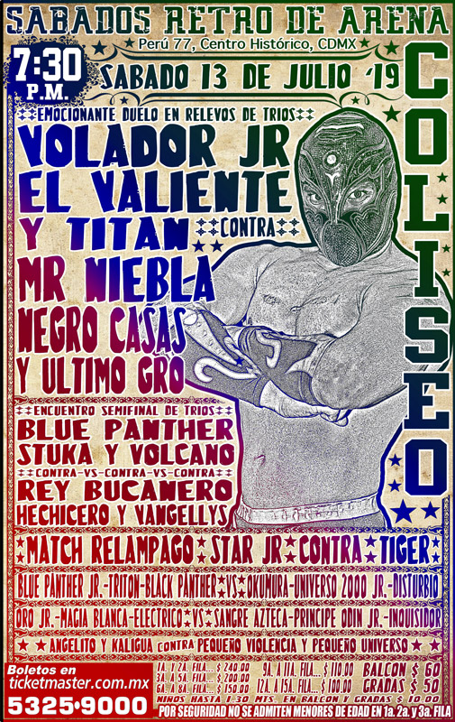 Carteleras de lucha libre del 11 al 16 de julio