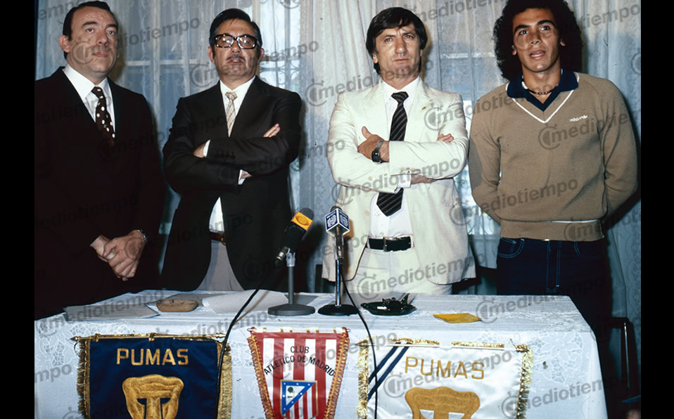 El Niño de Oro dio el salto a Europa en 1981 para jugar con Atlético de Madrid.