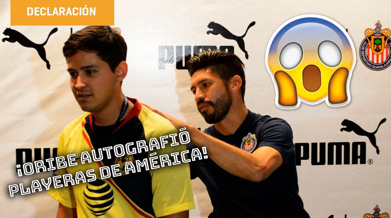 Oribe Peralta causó gran revuelo en una firma de autógrafos en Guadalajara