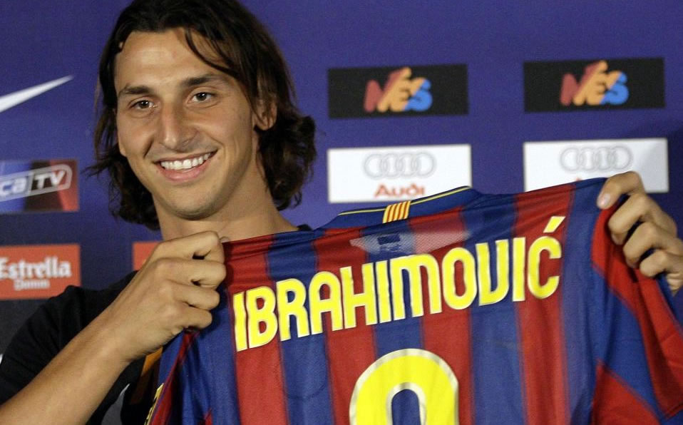Los 70 millones "peor invertidos" del Barcelona. Zlatan solo estuvo una temporada (2009-10) y salió enemistado con todos.