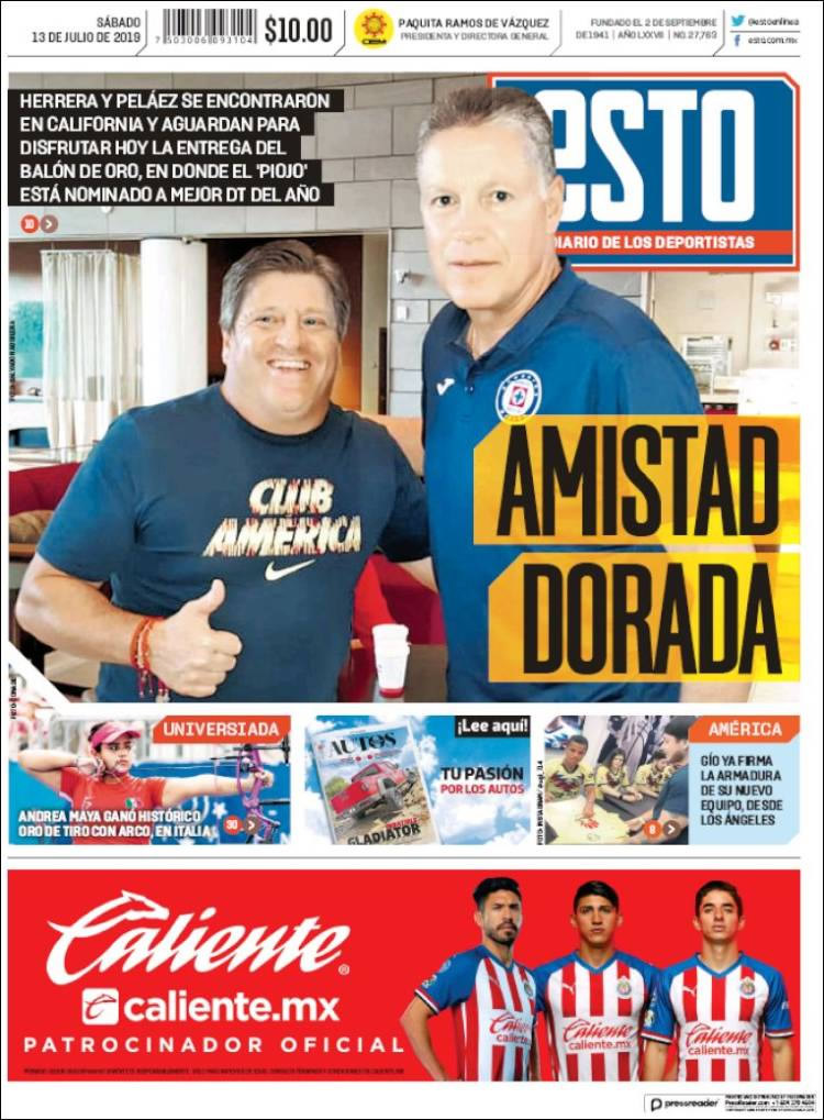Las portadas de diarios deportivos alrededor del mundo.