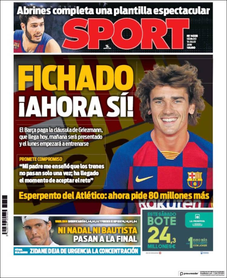 Las portadas de diarios deportivos alrededor del mundo.