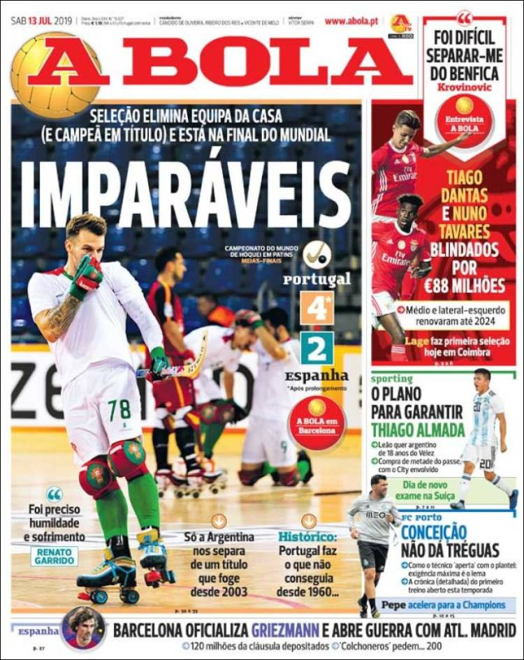 Las portadas de diarios deportivos alrededor del mundo.