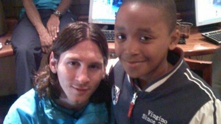 Messi y Steven Bergwijn