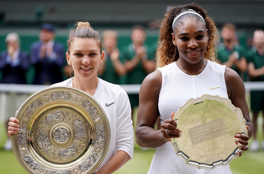 Simona Halep venció a Serena Williams en la Final de Wimbledon. Foto: EFE