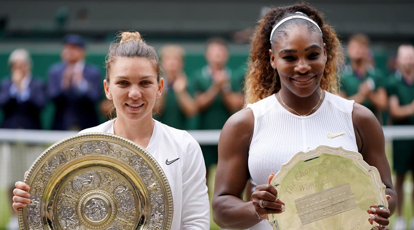 Simona Halep venció a Serena Williams en la Final de Wimbledon. Foto: EFE