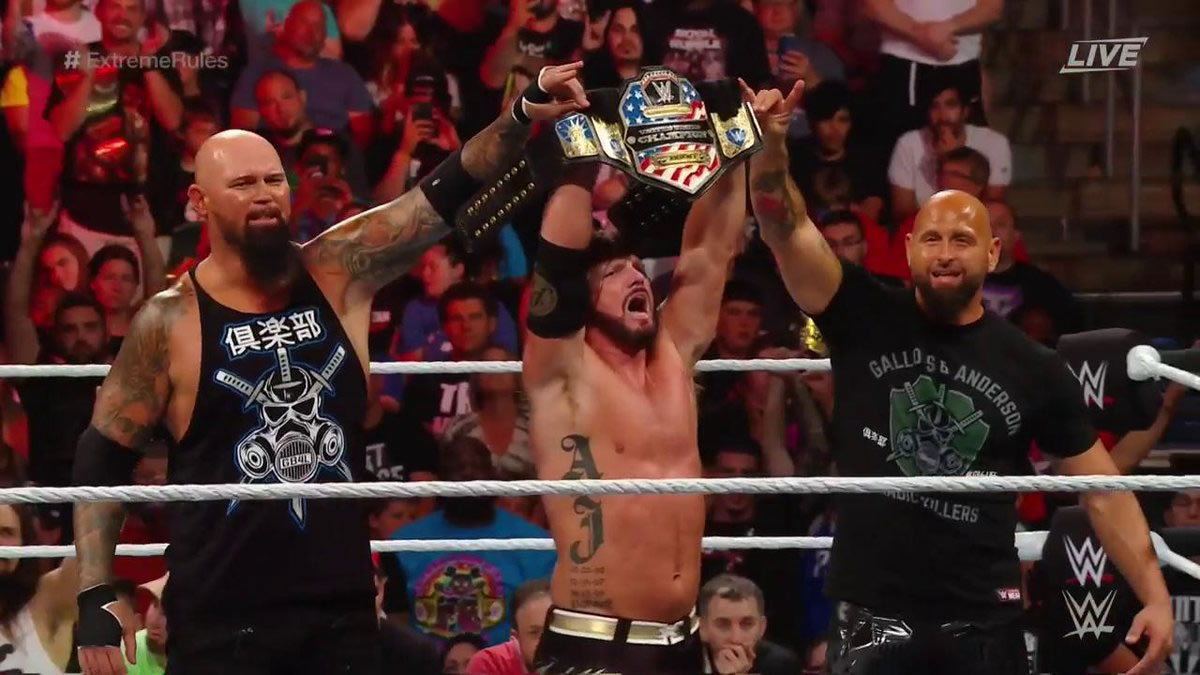 AJ Styles consiguió vencer a Ricochet. (Foto: WWE)