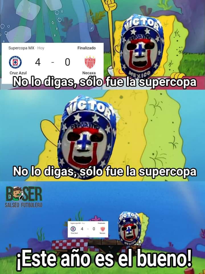 ¡Aunque usted no lo crea! Los memes celebran al Cruz Azul por ser Campeón de la Supercopa MX.