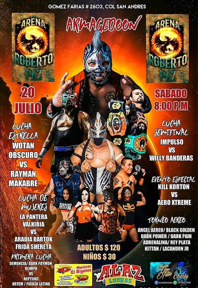 Carteleras de lucha libre del  17 al 23 de julio de 2019