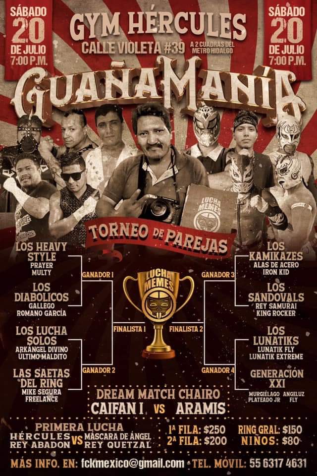 Carteleras de lucha libre del  17 al 23 de julio de 2019