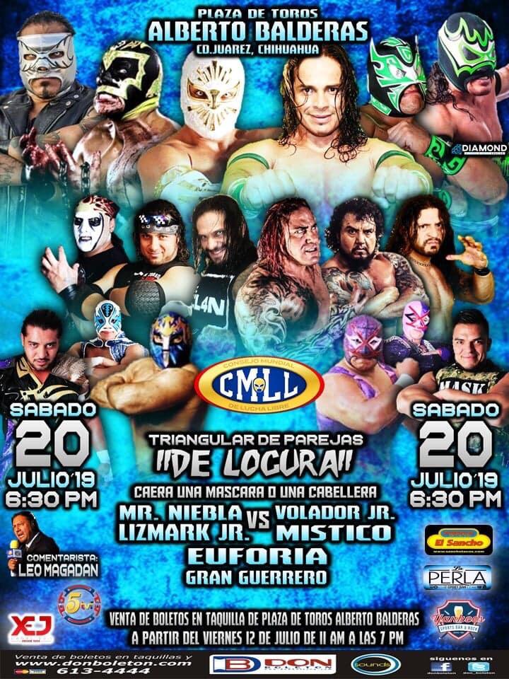 Carteleras de lucha libre del  17 al 23 de julio de 2019