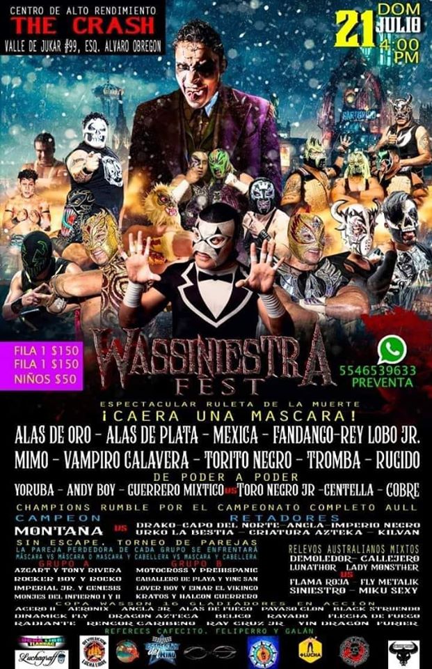 Carteleras de lucha libre del  17 al 23 de julio de 2019