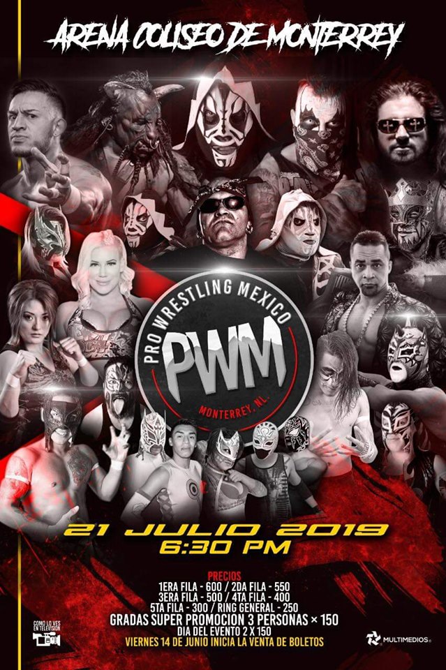 Carteleras de lucha libre del  17 al 23 de julio de 2019