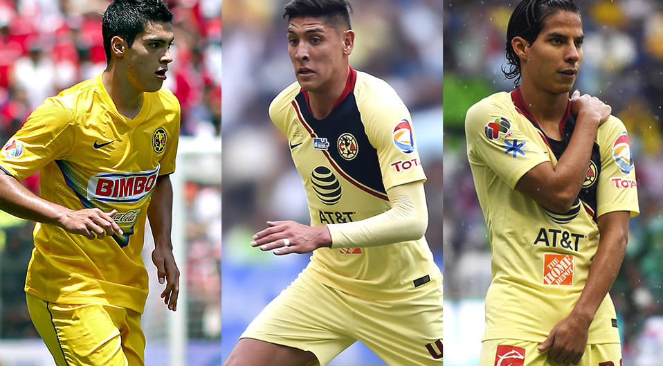 Raúl Jiménez, Edson Álvarez y Diego Lainez son producto de la cantera del América. (Imago7)