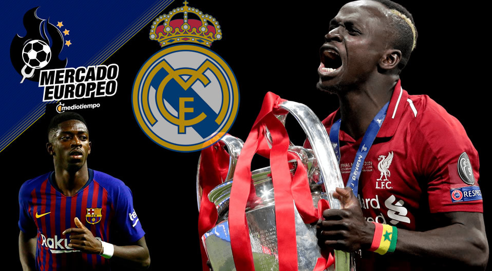 Sadio Mané llegaría al Madrid porque Dembélé es buscado por el Liverpool. (FootyRenders)