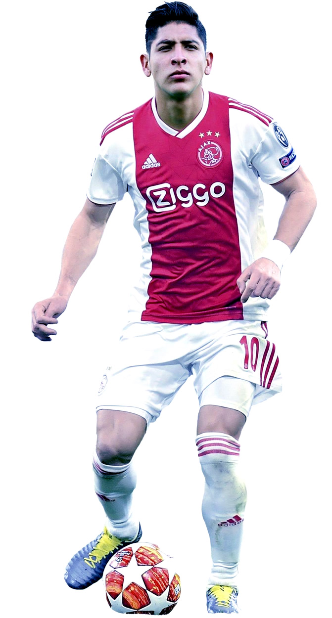 Edson Álvarez: Fichó en 2019 con el Ajax; es el primer mexicano en el equipo de Ámsterdam.