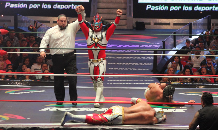 Liger agradeció a la afición de la Arena México. (Foto: MT)