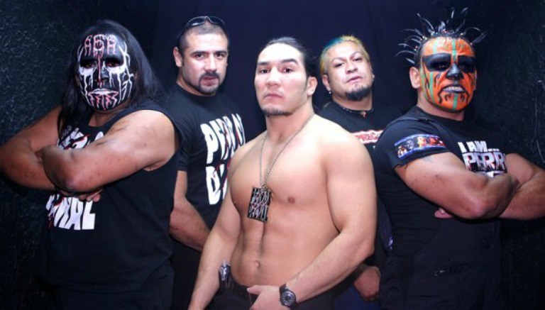 El Hijo del Perro Aguayo encabezó a gente como Héctor Garza, Mr. Águila, Damian 666 y Halloween.