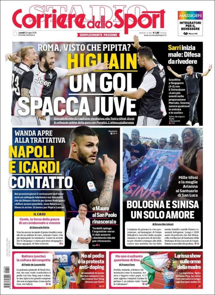 Corriere dello Sport de Italia.