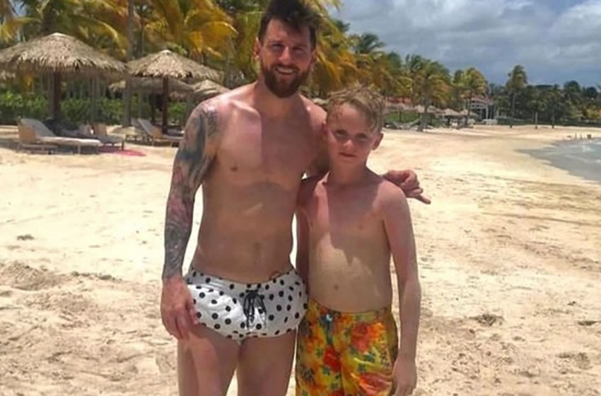 El pequeño convivió con la familia Messi.