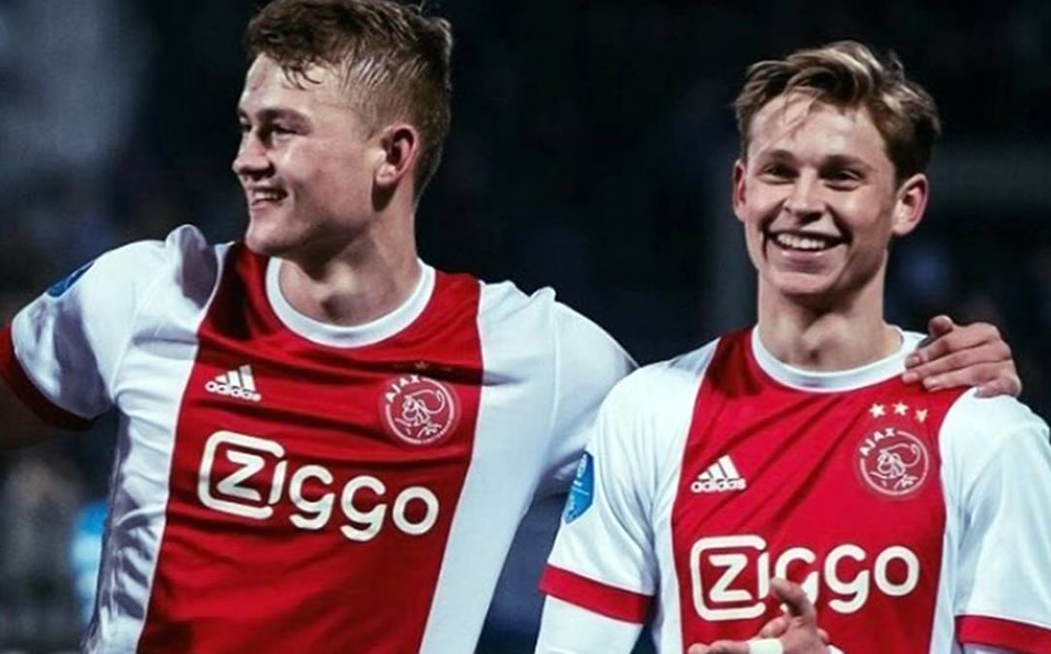 Las más recientes perlas del Ajax: Matthijs de Ligt y Frenkie de Jong, vendidos a la Juventus y Barcelona.