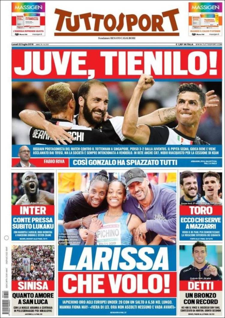 Tuttosport de Italia.