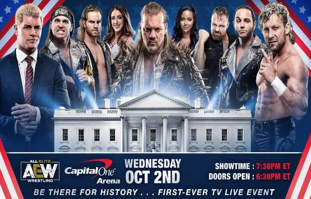 El primer evento de AEW será el 2 de octubre.