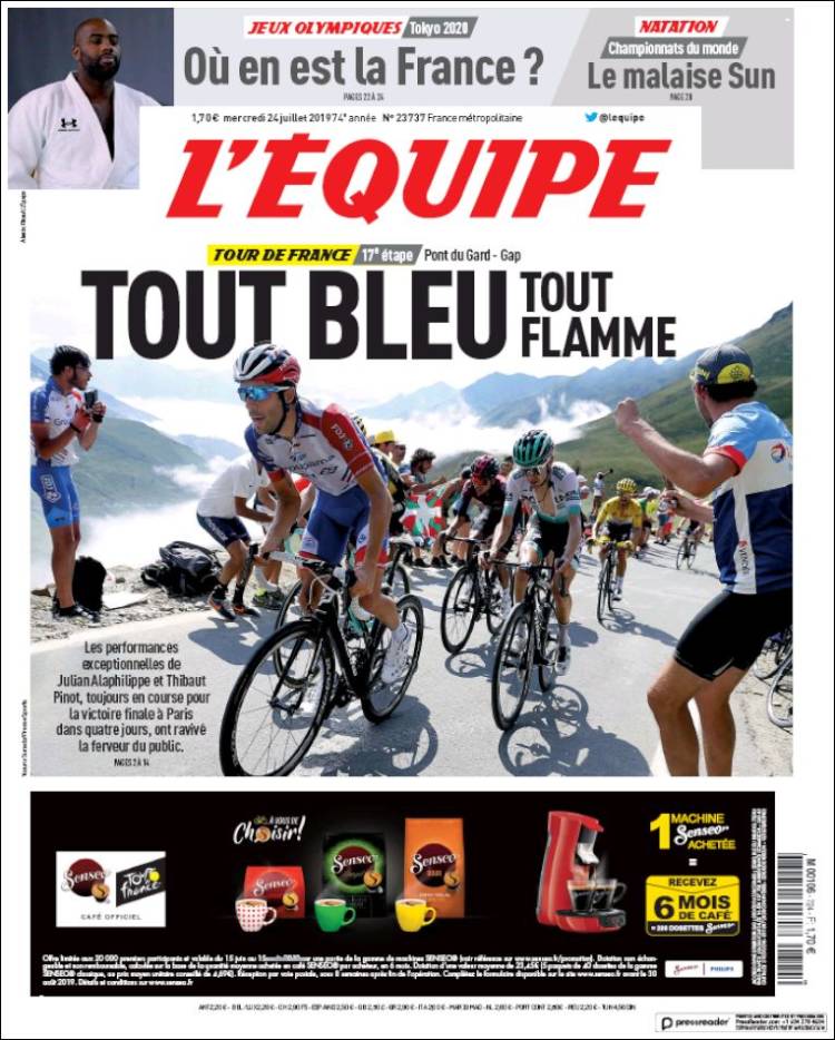 L'Equipe de Francia.