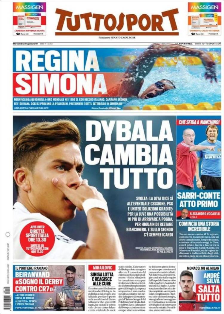 Tuttosport de Italia.