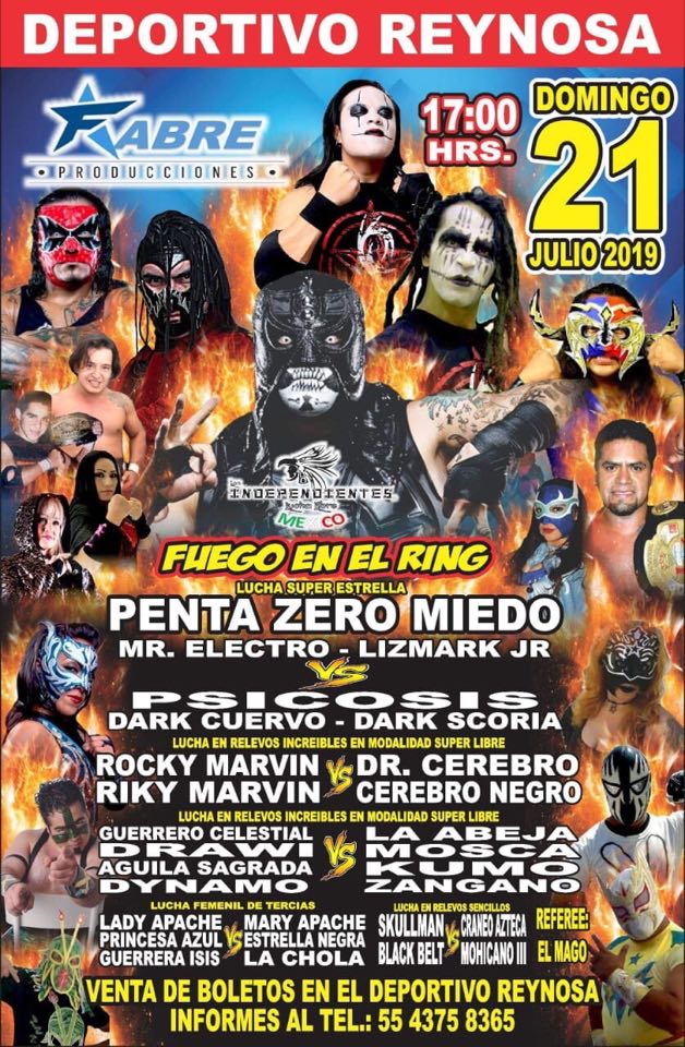 Carteleras de lucha libre del 25 al 31 de julio