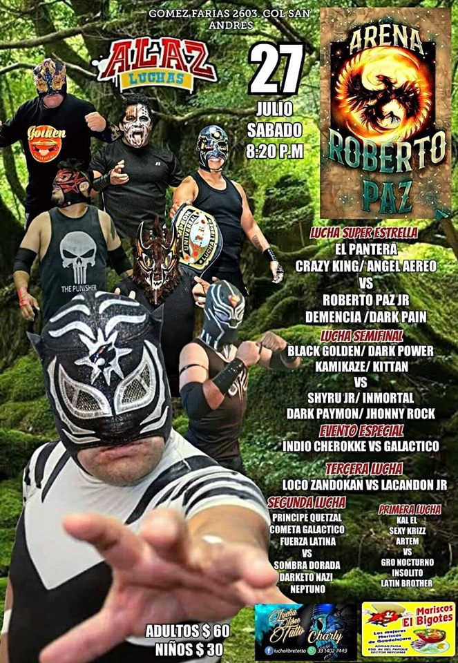 Carteleras de lucha libre del 25 al 31 de julio