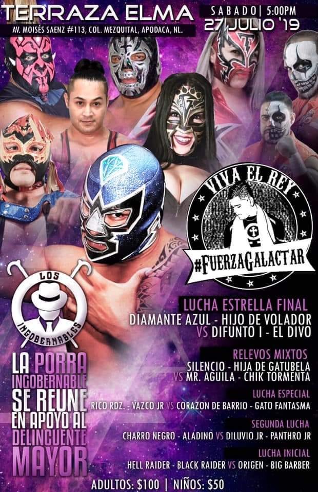 Carteleras de lucha libre del 25 al 31 de julio