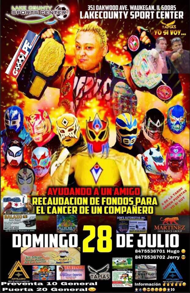 Carteleras de lucha libre del 25 al 31 de julio