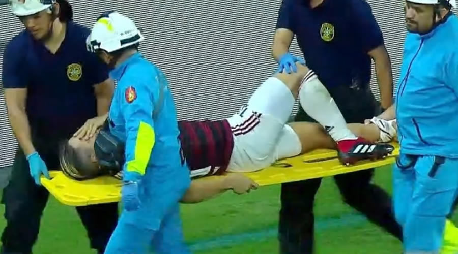 Ribas sufrió fractura del tobillo, (Foto: Fox Sports)