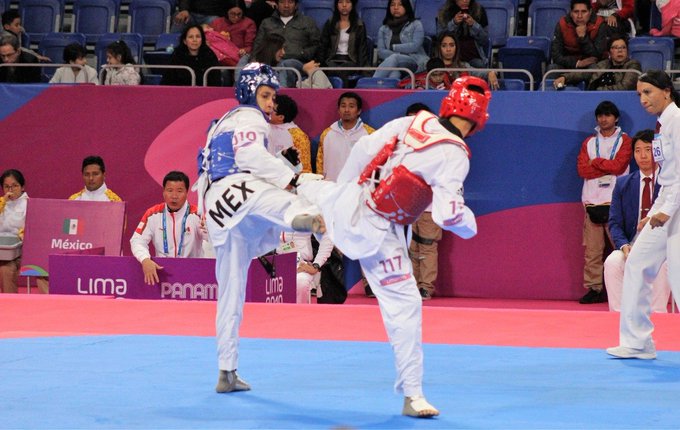 Brandon Plaza gana medalla de plata en taekwondo en Lima 2019. (Foto: CONADE)