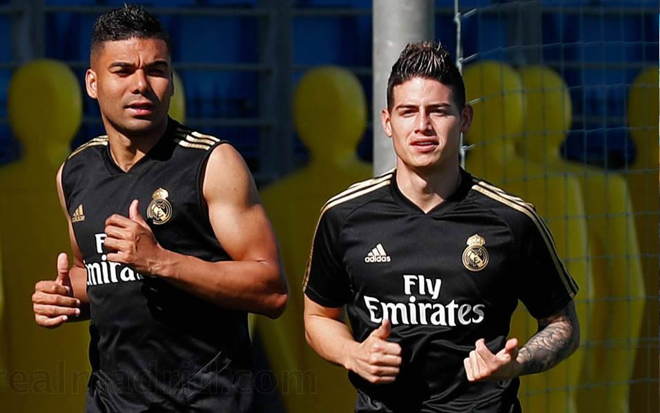 El colombiano se reencontró con Zinedine Zidane, quien no lo tomó en cuenta en el pasado. (Foto: @realmadrid)