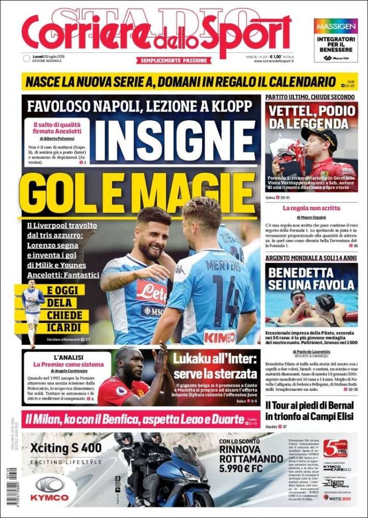 Corriere dello Sport de Italia.
