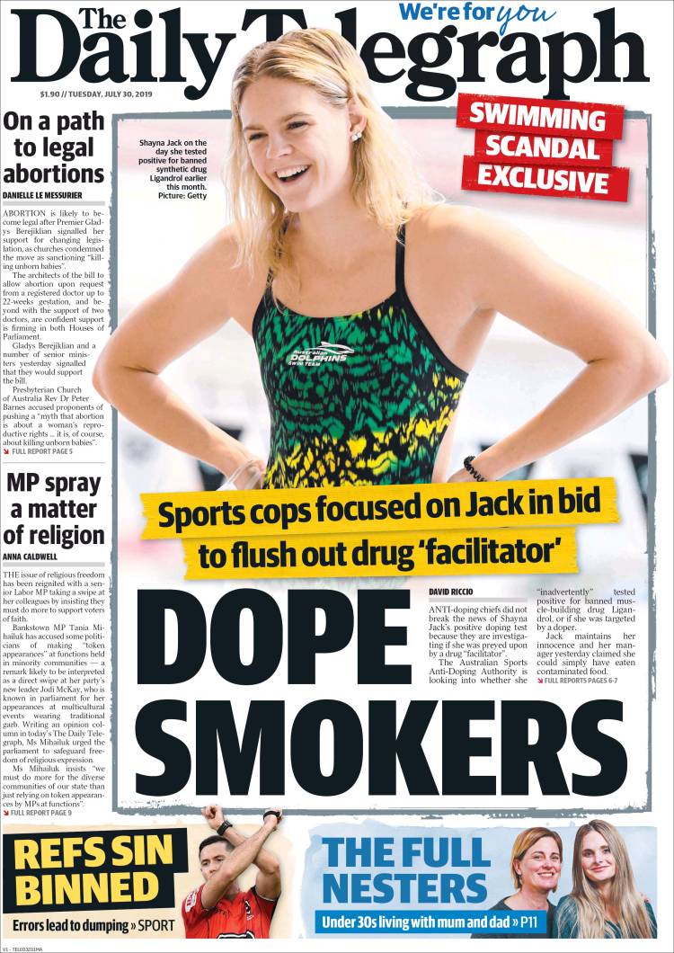 Daily Telegraph de Australia.